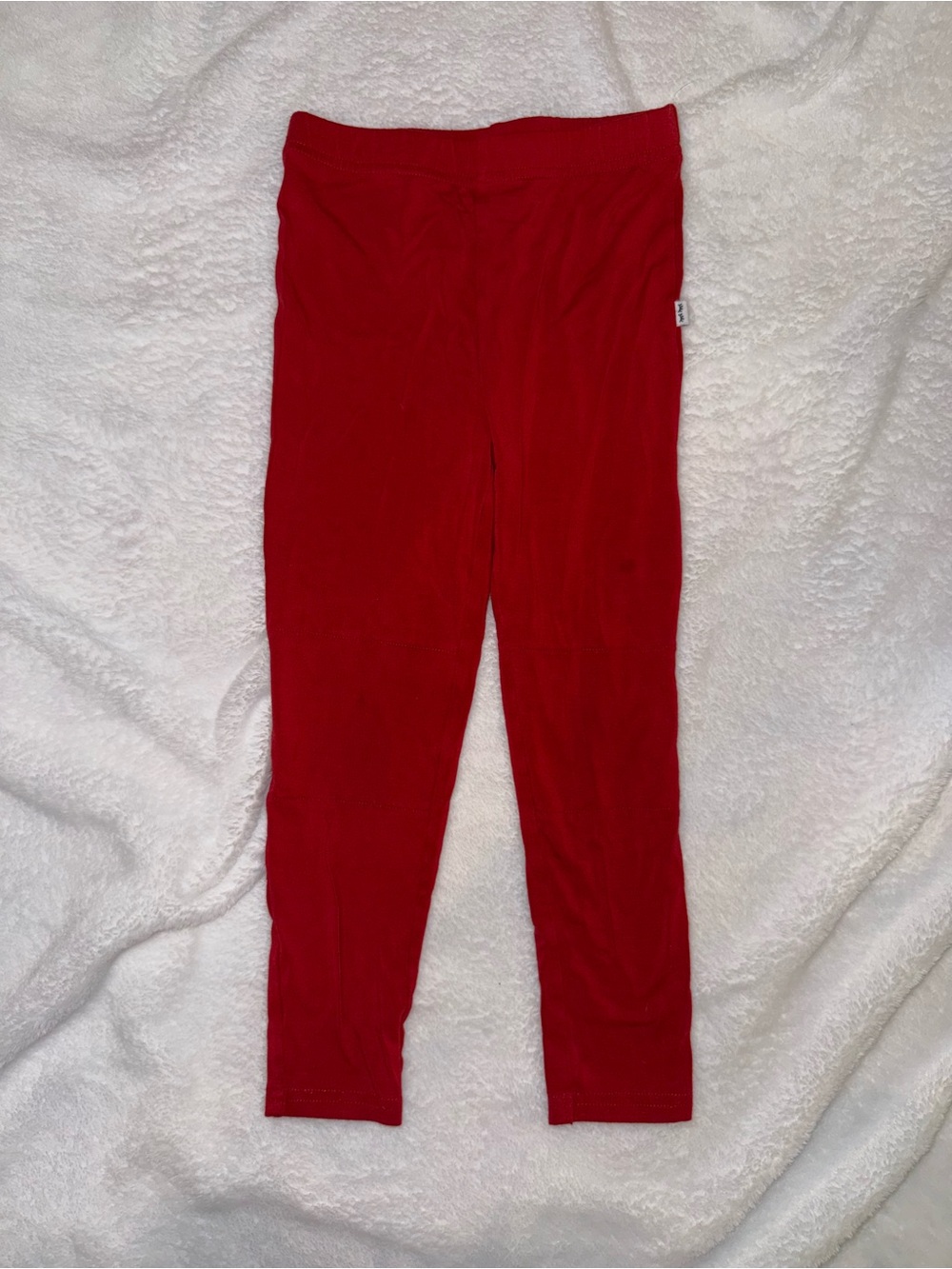 Little Sleepies Red Kids Leggings